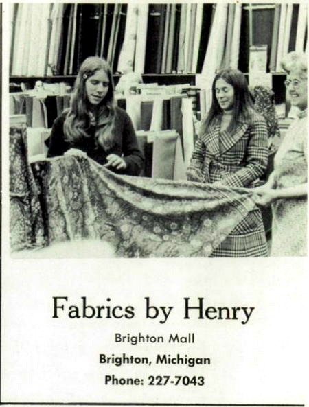 Brighton Mall - Fabrics By Henry 1974